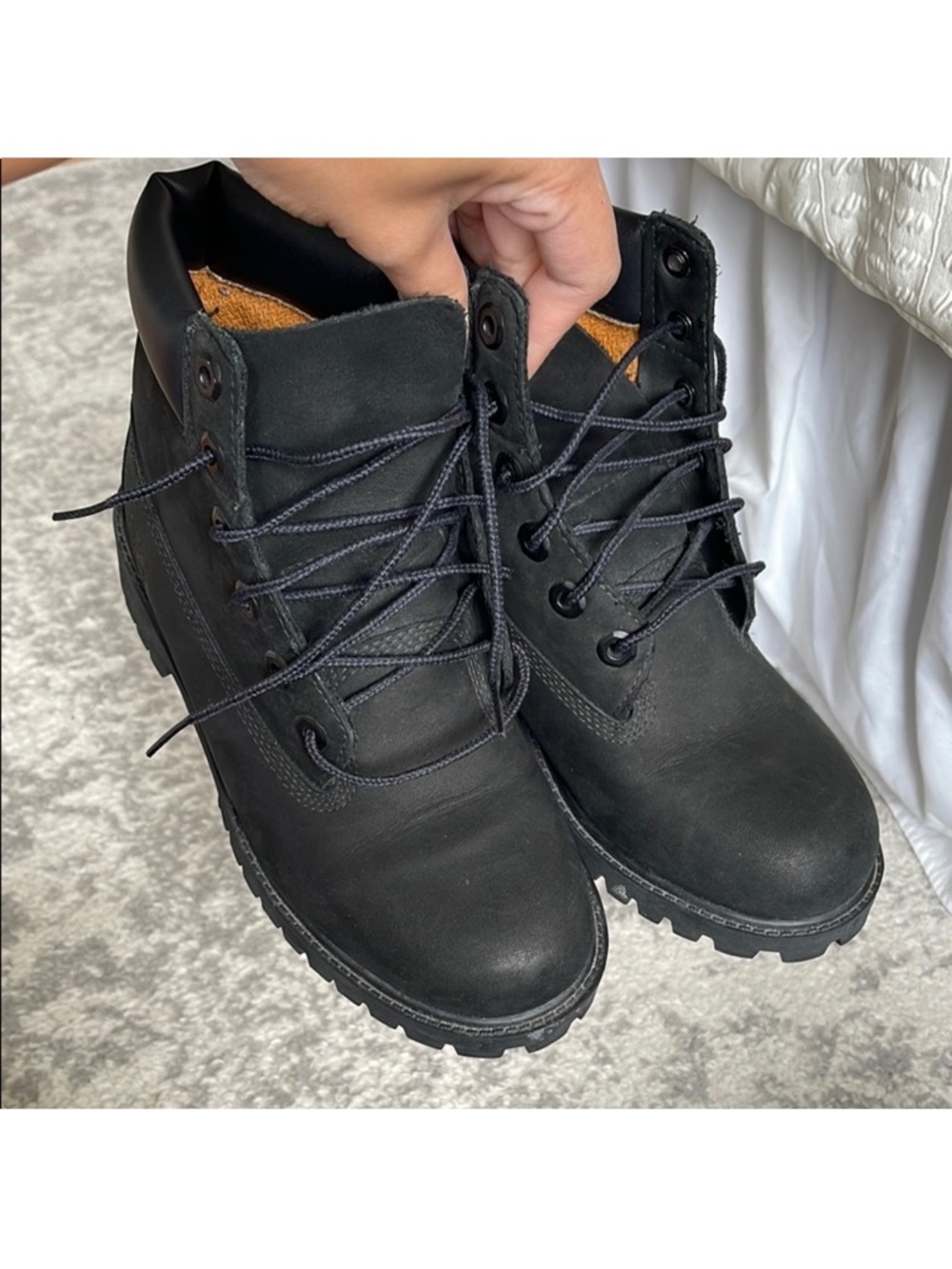 Timberland 6” Black Womens Boots